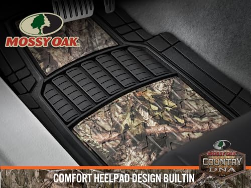 Mossy Oak Camo Trimmable Floor Mats - All Weather Protection - Trim to Fit for Car, SUV, Van, Trucks - Official Licensed Product (4 Pcs) - Image 3