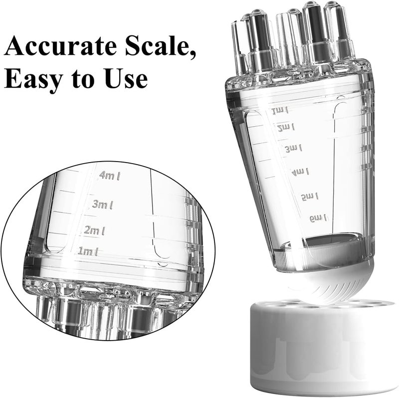 DLALA 1-Hair Oil Applicator with 6ml Tank, 5 Ball Heads, 6 Massage Teeth for Scalp Massage, Anti Hair Loss Lotion Dispenser, Scalp Massager for Essential Oil for Hair Growth (Unscented) - Image 4