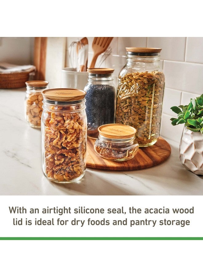 Ball Ball® Jar Lids, 5 Pack Ball Jar Wooden Storage Lids  - Image 2