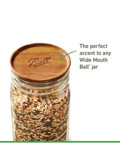 Ball Ball® Jar Lids, 5 Pack Ball Jar Wooden Storage Lids  - Image 3