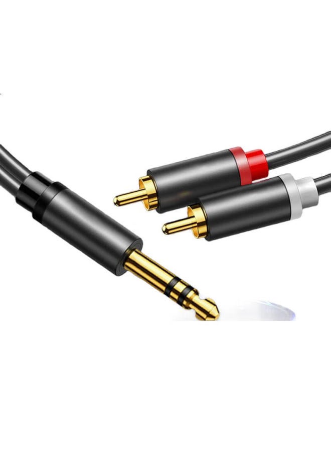 Haile 6.5Mm To Dual Rca Audio Cable, 6.35Mm Male To 2Rca Male, Amplifier To Mixer To Speaker Converter Cable, 5 Meters, Ht-6L2 - Image 2