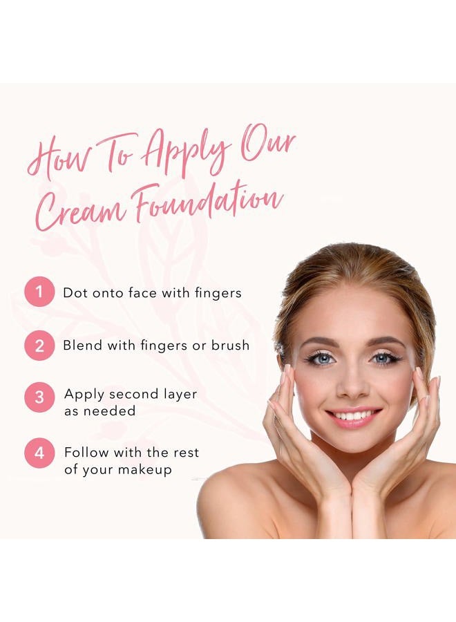 100 % Pure Fruit Pigmented Cream Foundation, Toffee, Full Coverage Foundation, Anti-Aging, Matte Finish, Vegan Makeup (Tan with Neutral Undertone) - 0.32 oz - Image 5