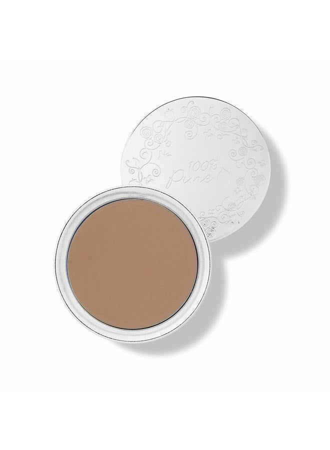 100 % Pure Fruit Pigmented Cream Foundation, Toffee, Full Coverage Foundation, Anti-Aging, Matte Finish, Vegan Makeup (Tan with Neutral Undertone) - 0.32 oz - Image 1