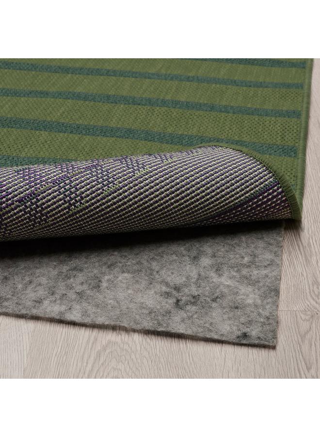 erorex Rug flatwoven, in/outdoor, green purple/striped, 80x150 cm - Image 4