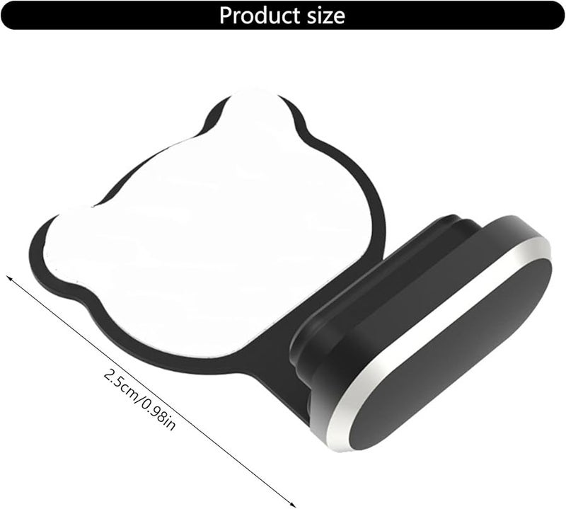 Silver Alloy USB C Port Covers Silicone Plugs Protects Charging Port from Dirt Debris for Phones Tablets - Image 4