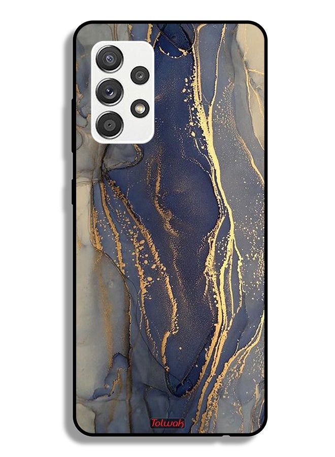Tolwak Samsung Galaxy M32 5G Protective Case Cover Gliter Marble Pattern - Image 1
