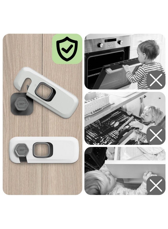 moonybaby Fridge Lock 5 Pack, Child Proof Refrigerator Lock, Fridge Locks for Kids, Child Safety Locks for Doors, RV Refrigerator, Oven Lock Child Safety Cabinet Locks - Image 4