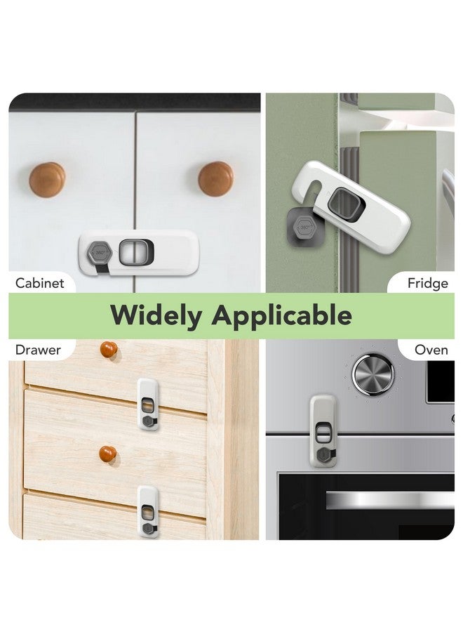 moonybaby Fridge Lock 5 Pack, Child Proof Refrigerator Lock, Fridge Locks for Kids, Child Safety Locks for Doors, RV Refrigerator, Oven Lock Child Safety Cabinet Locks - Image 3