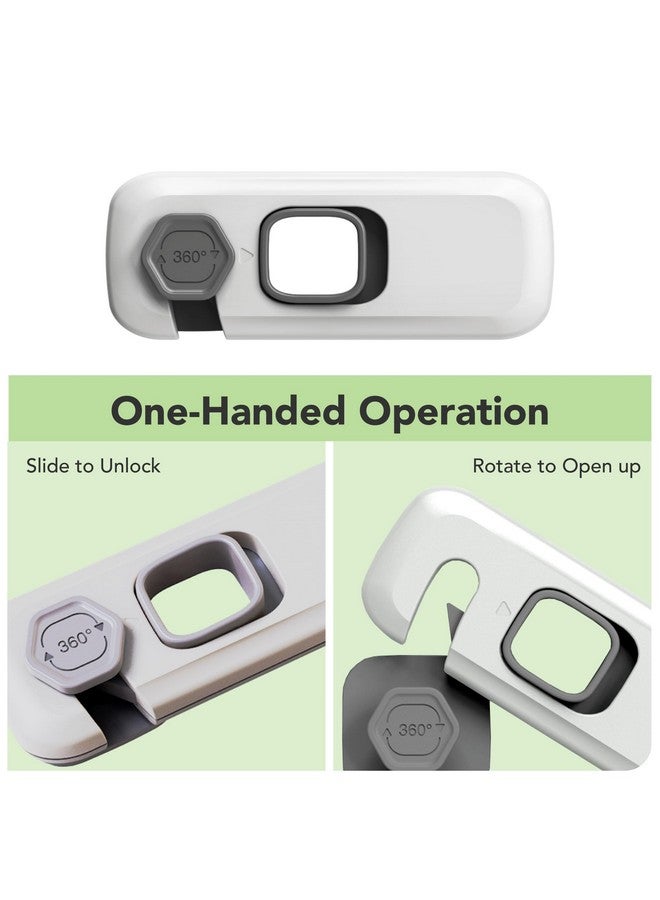 moonybaby Fridge Lock 5 Pack, Child Proof Refrigerator Lock, Fridge Locks for Kids, Child Safety Locks for Doors, RV Refrigerator, Oven Lock Child Safety Cabinet Locks - Image 1