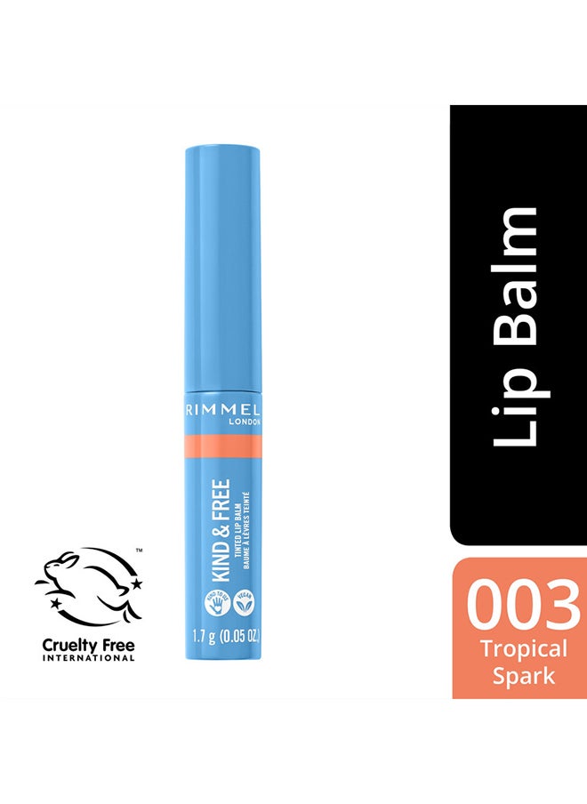 RIMMEL LONDON Kind And Free Tinted Lip Balm - 003 - Tropical Spark  - Image 2