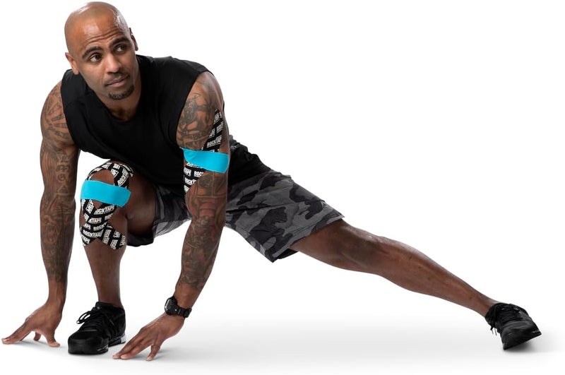 ROCKTAPE شريط كينيسيوجيا غير مقصوص للرجال والنساء من روكتايب - شريط رياضي مرن للعلاج لدعم الكتف والكاحل والمرفق والمعصم والدعامات السفلية والركبة - Image 2