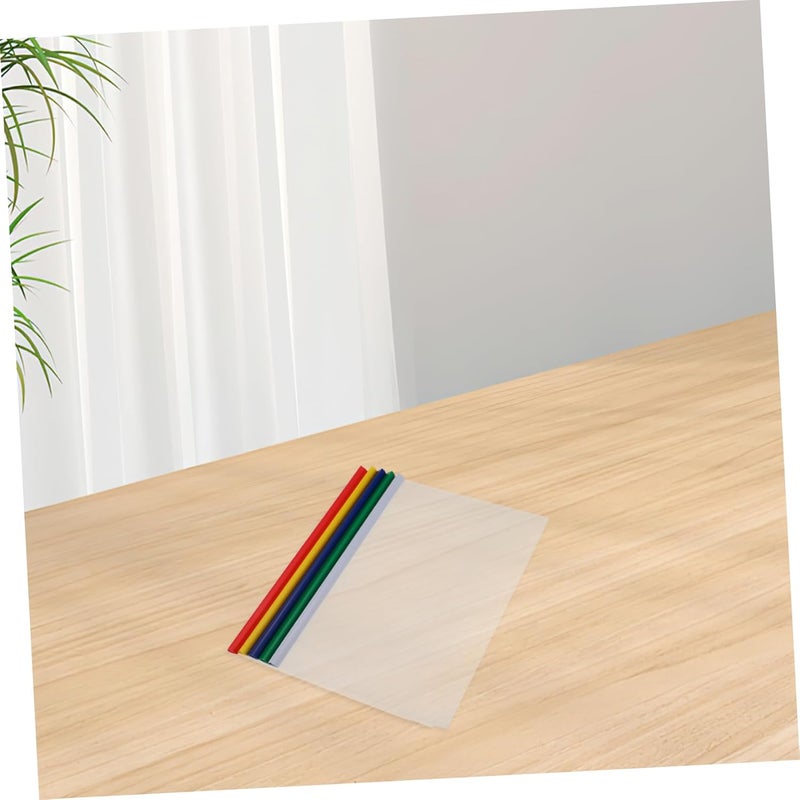NUOBESTY 10pcs Portable Plastic File Folders Sliding Bar Document Binder Office Binder Supplies - Image 5