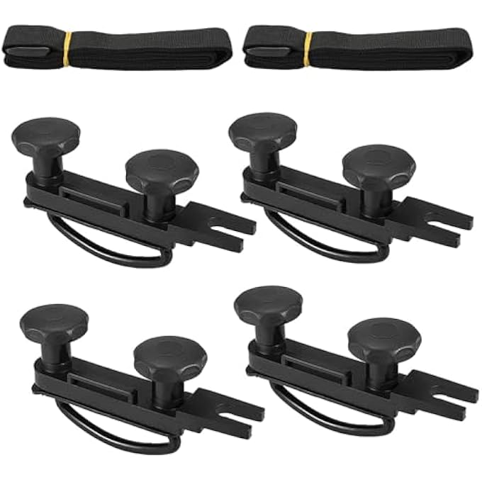 UNIVERSAL ROOF BOX BRACKET INSTALLATION ACCESSORY KIT 4 PCS ROOF BOX MOUNTING U BRACKET UNIVERSAL ROOF BOX U-BOLTS CLAMPS WITH 8 HEAVY DUTY LOCKING NUTS AND 2 BANDAGES - Image 4