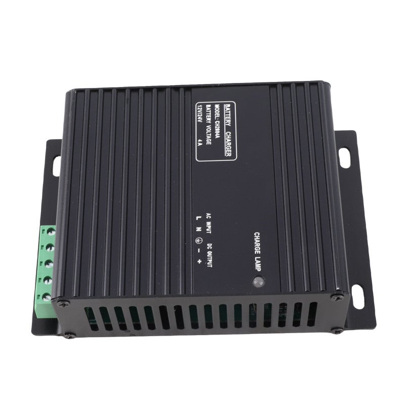 Generator Intelligent Battery Charger: 4A DC12V/24V Auto Voltage Identification - Aluminum Alloy Build Wide Temperature Resistance for Generator Acid Battery Charging - Image 2