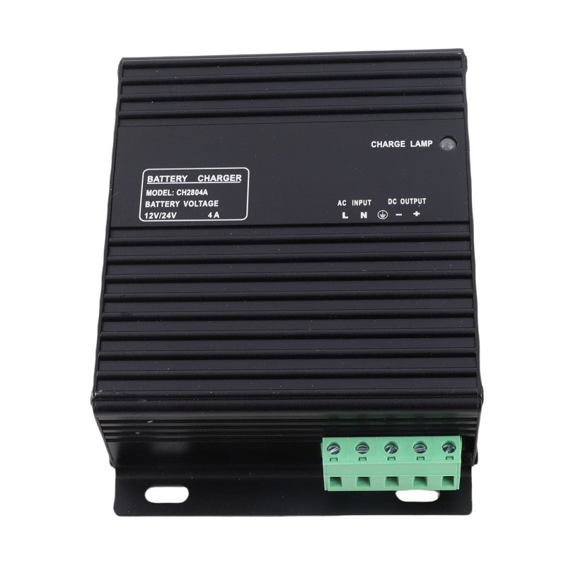Generator Intelligent Battery Charger: 4A DC12V/24V Auto Voltage Identification - Aluminum Alloy Build Wide Temperature Resistance for Generator Acid Battery Charging - Image 4