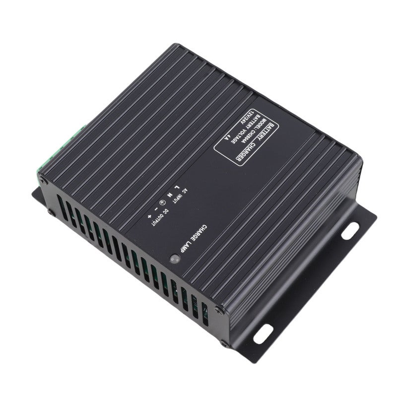Generator Intelligent Battery Charger: 4A DC12V/24V Auto Voltage Identification - Aluminum Alloy Build Wide Temperature Resistance for Generator Acid Battery Charging - Image 1