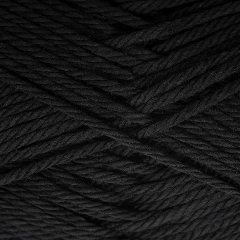 Estako Royal Cotton, 100% Mercerized Giza Cotton Yarn, Soft, Super Fino 1 for Crochet and Knitting 1.76 Oz (50g) / 137 Yrds (125m) (5057 - Black) - Image 2