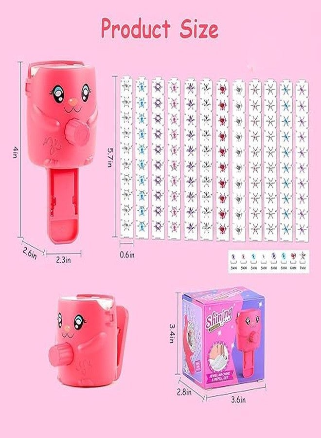 MGNLR Hair Gem Stapler with Kit - 12 Pcs Gem Patch(120pcs Color Gem) for Girl Quick Hair Gems for Teens Girl Hair Dressing Braid Gem Stamper | Glam Styling Tool for Girls - Image 3