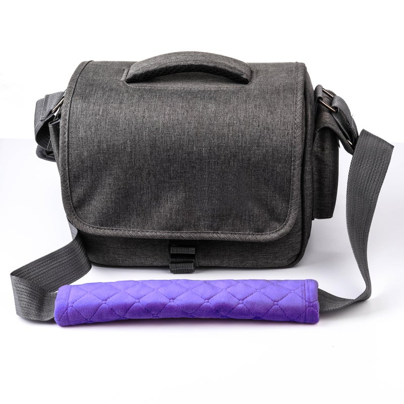 Amooca Soft Auto Seat Belt Cover Seatbelt Shoulder Pad Cushions 2 PCS Universal Fit for All Cars and Backpack for a More Comfortable Driving Violet - Image 3