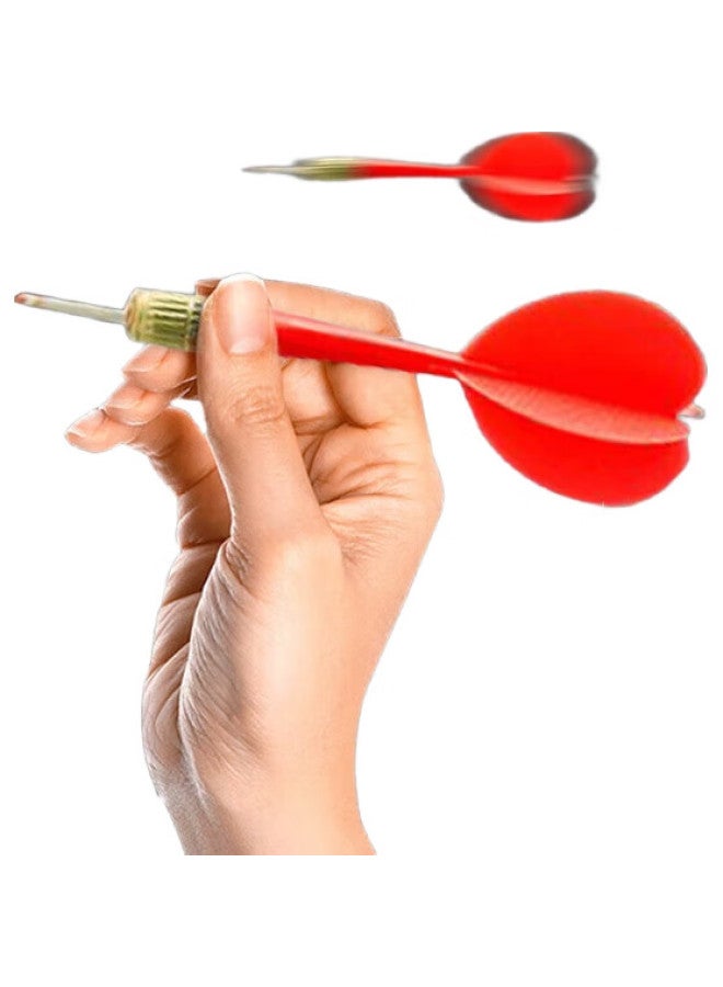 INVUI 17-Inch Double-Sided Flocked Dartboard Set With Double-Sided Darts For Adult Competition And Entertainment Dartboard With 6 Heavy-Duty Darts - Image 1