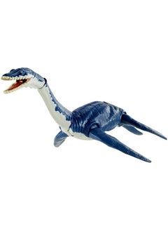 Jurassic World Plesiosaurus Savage Strike Dinosaur Action Figure, Smaller Size, Attack Move Iconic To Species, Movable Arms & Legs, Great Gift For Ages 4 Years Old & Up