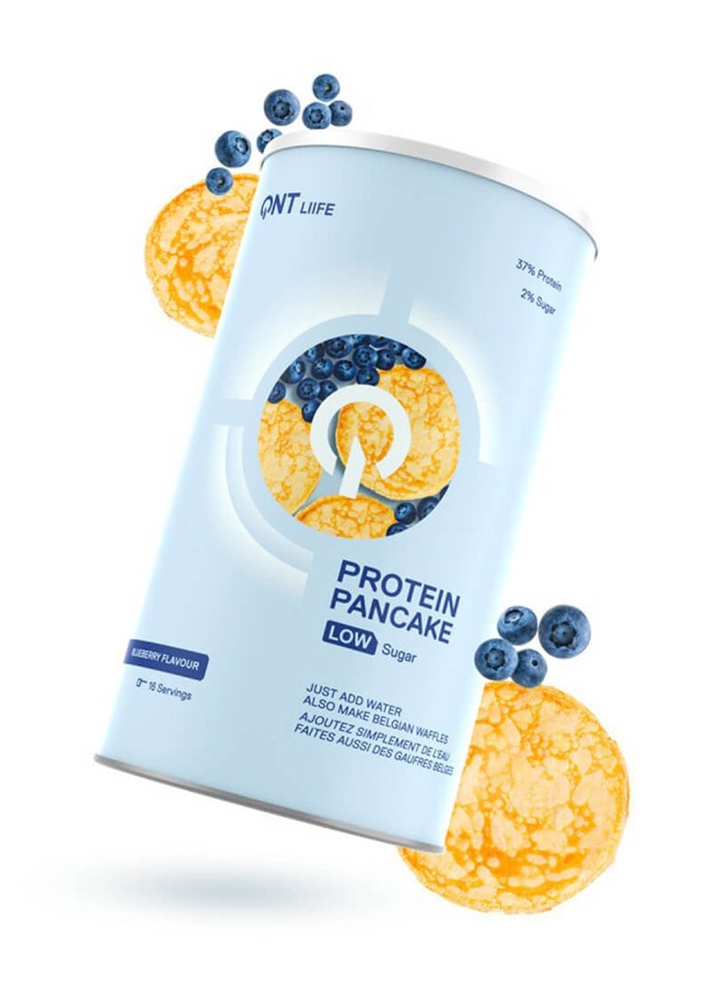 QNT Life, Protein Pancake Low Sugar, Blueberry, 16 Servings, 500g - Image 1