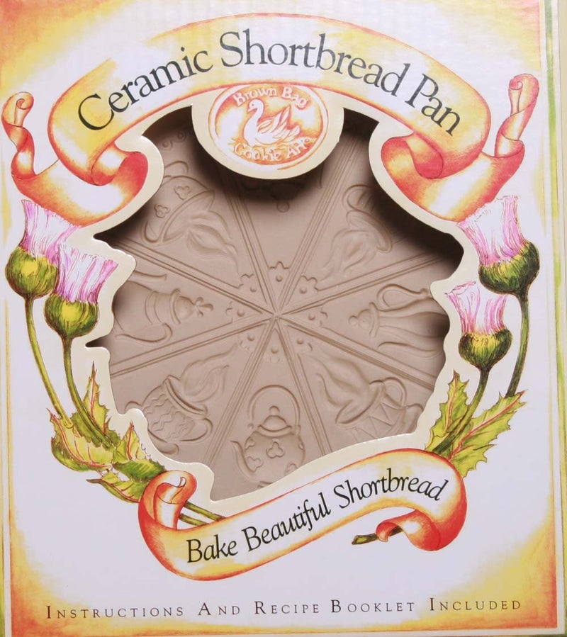Brown Bag Design Tea Time Shortbread Cookie Pan 1134Inch by 914Inch