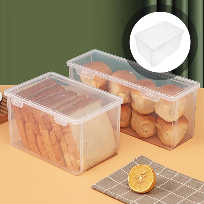 Airtight Bread Storage Container Clear Plastic Reusable Loaf Cake Keeper - Image 5