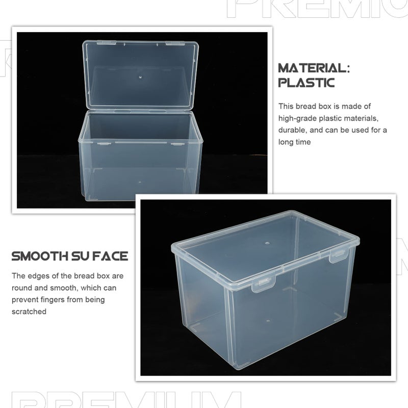 Airtight Bread Storage Container Clear Plastic Reusable Loaf Cake Keeper - Image 4