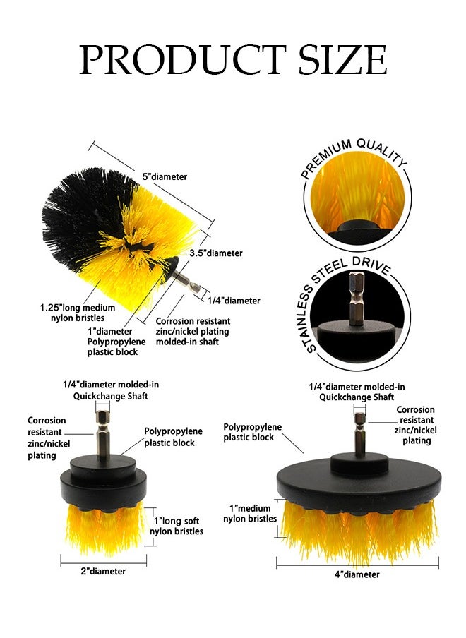 DUNISO 12-piece drill brush attachment set, power brush pads sponge brush for tiles, sinks, tubs, bathrooms, kitchens cars  - Image 5