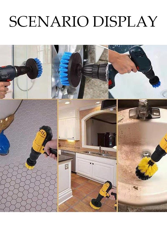 DUNISO 12-piece drill brush attachment set, power brush pads sponge brush for tiles, sinks, tubs, bathrooms, kitchens cars  - Image 3