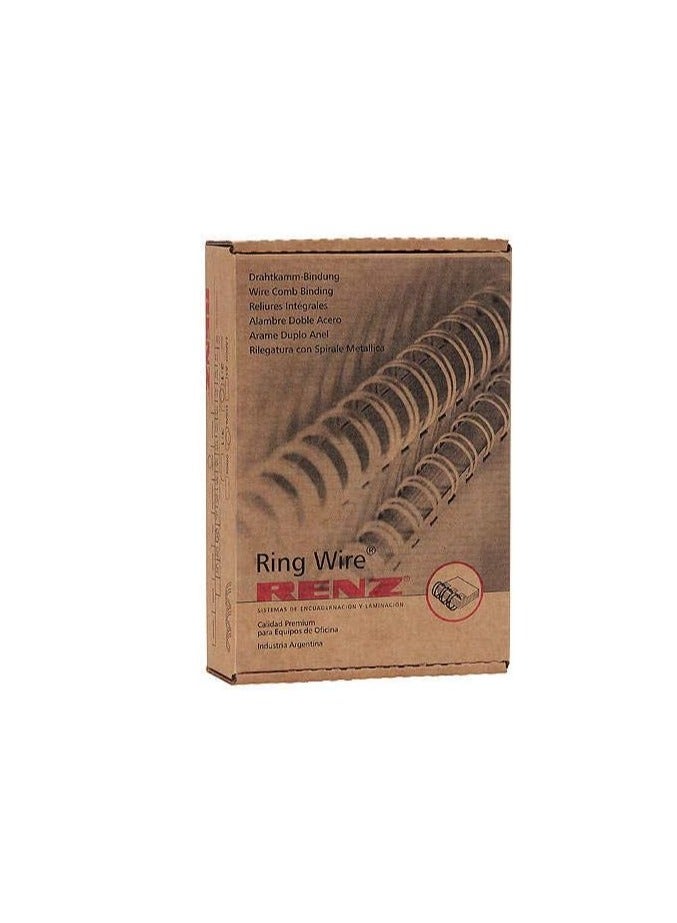 RENZ 100-Pieces Binding Wire A4,3: 1 x 6.9mm, Silver