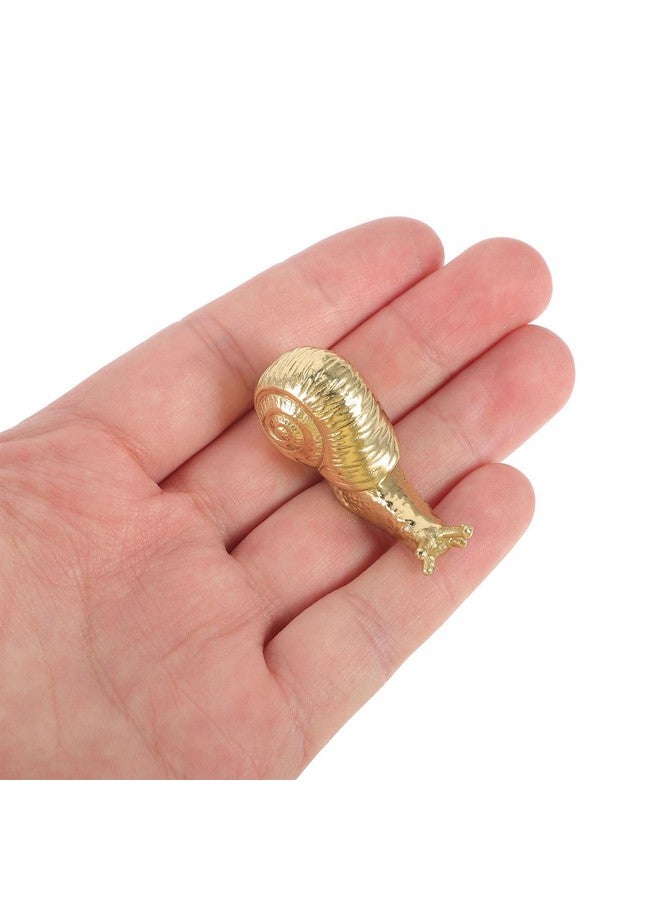 Veemoon Brass Animal Drawer Knobs Snail Furniture Handle Decorative Insect Cabinet Pulls Gold Dresser Handles Gold Dresser Hardware for Wardrobe, Door & Drawer, Cupboard DIY Knobs - Image 3