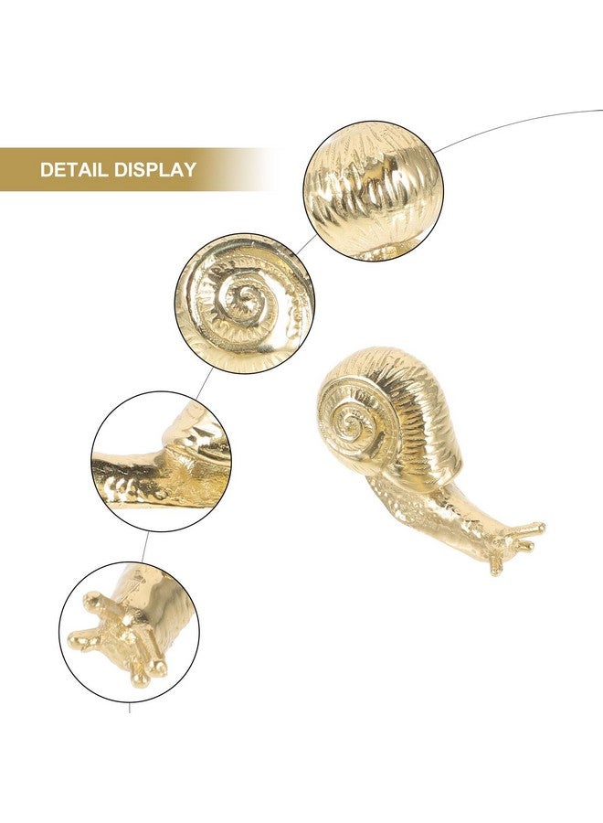 Veemoon Brass Animal Drawer Knobs Snail Furniture Handle Decorative Insect Cabinet Pulls Gold Dresser Handles Gold Dresser Hardware for Wardrobe, Door & Drawer, Cupboard DIY Knobs - Image 5