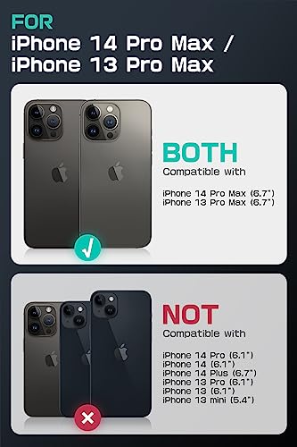 SUPCASE for iPhone 14 Pro Max Case/iPhone 13 Pro Max Case with Camera Cover Stand, [Compatible with MagSafe] [Built-in Belt-Clip] Heavy Duty Magnetic Phone Case for iPhone 14/13 Pro Max, Ruddy - Image 2