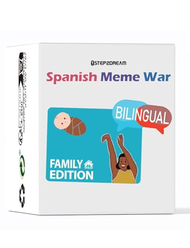 1step2dream Spanish English Meme War Card Game Party Game Funny Cards Family Board Games Bilingual - Image 1