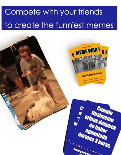 1step2dream Spanish English Meme War Card Game Party Game Funny Cards Family Board Games Bilingual - Image 5
