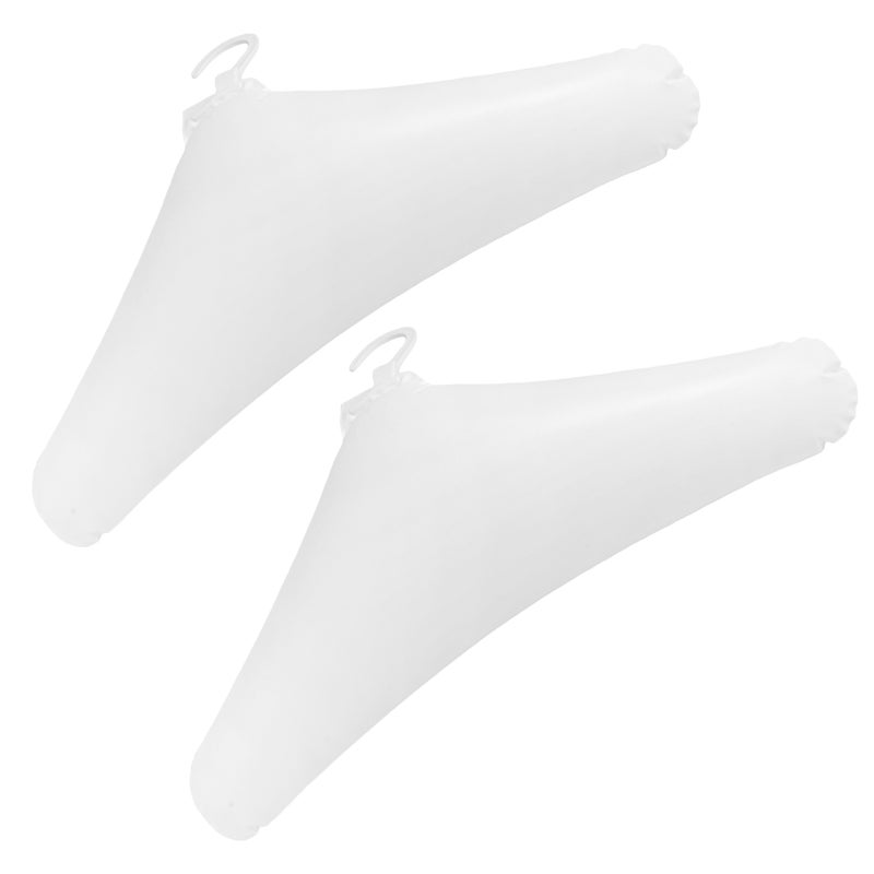 2pcs Inflatable Hangers For Travel: Foldable Clothes Hanger - No Shoulder Bump - Blow Up Drying Rack - Closet Organizer With Hook For Adult Pants Suit Dress - Image 4