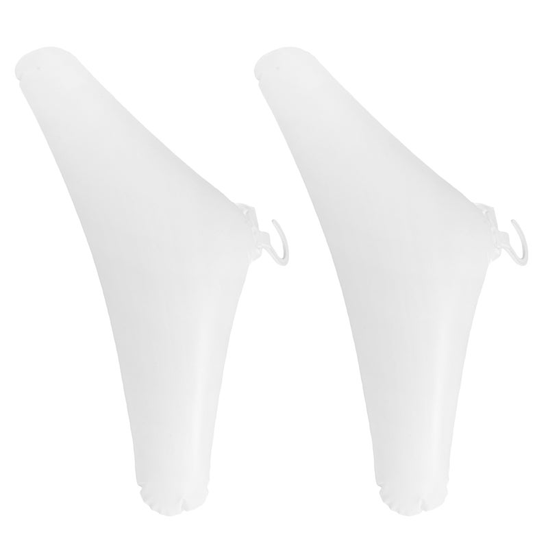 2pcs Inflatable Hangers For Travel: Foldable Clothes Hanger - No Shoulder Bump - Blow Up Drying Rack - Closet Organizer With Hook For Adult Pants Suit Dress - Image 5