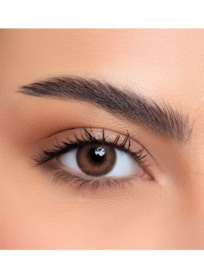 LensMe Opal 6 Months Disposable Contact Lenses, Colored Contact Lenses, Cosmetic contact lenses, Brown Contact Lenses, Pack Of 2 - Image 1