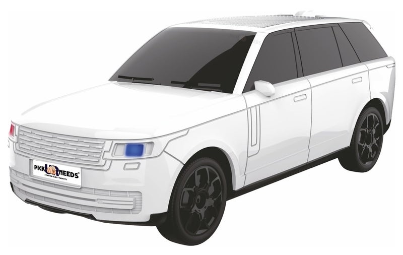 Pick Ur Needs Car Design Wireless Speaker USB/TF Card/FM Support RGB Light 1200mAh Battery 10 W Car Toy Design Bluetooth Speaker (White) - Image 1
