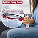 ICIMBI 1 Pack EpiPen Carry Case InsulatedRed Epipen Holder Bag with Carabinerfor 1 EpiPen Asthma Allergy MedicationSports Outdoors Travel Epipen Case for Walking or Running - Image 4