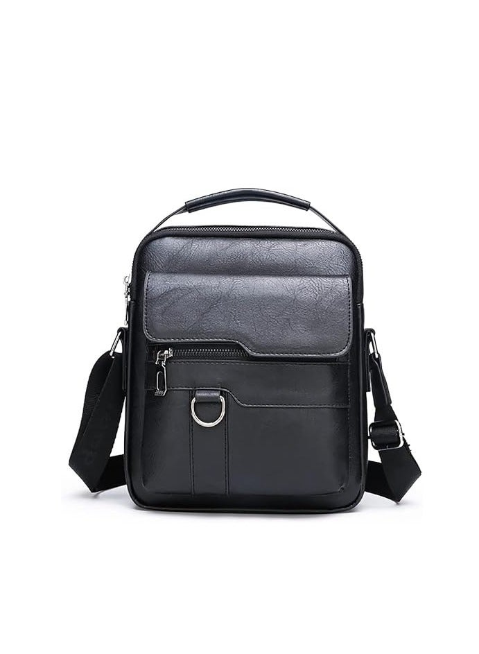 Crossbody Bag PU Leather for Men,Casual Travel Messenger Bag,Small Shoulder Bag for Men,for Men Small Crossbody Bags - Image 1