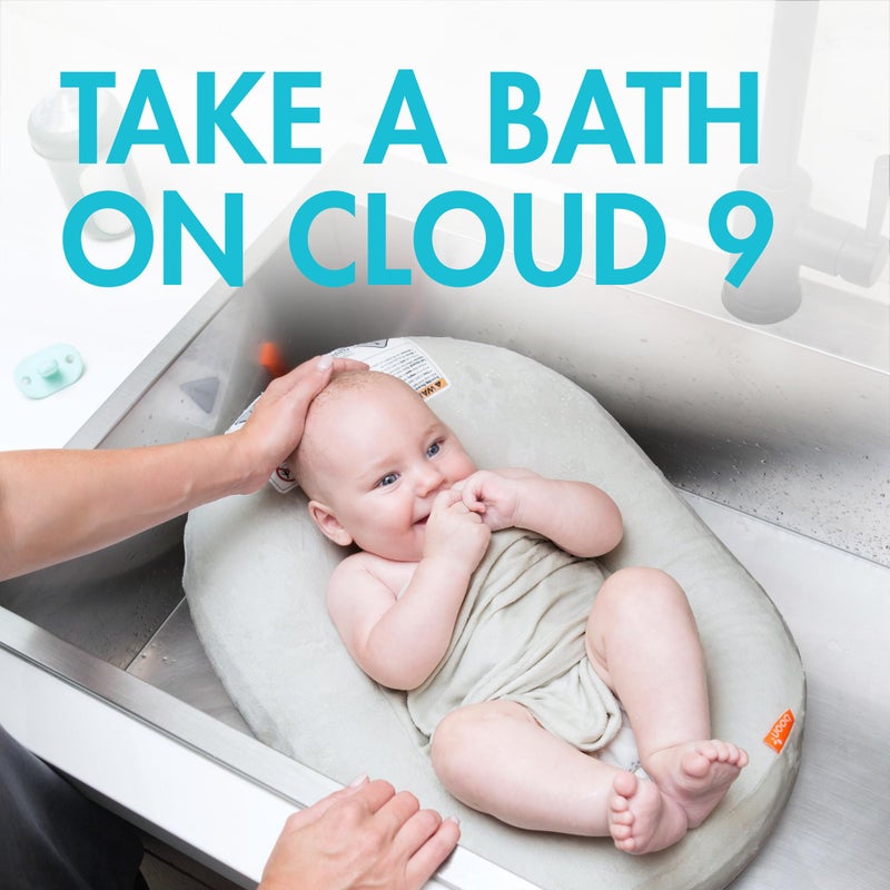 Boon Puff+ Inflatable Baby Bather - Infant Bathtub Includes Microfleece Cover, Swaddle Wings, and Storage Bag â€“ Inflatable Baby Bathtub for Newborns and Infants - Image 2