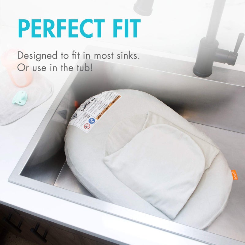 Boon Puff+ Inflatable Baby Bather - Infant Bathtub Includes Microfleece Cover, Swaddle Wings, and Storage Bag â€“ Inflatable Baby Bathtub for Newborns and Infants - Image 3