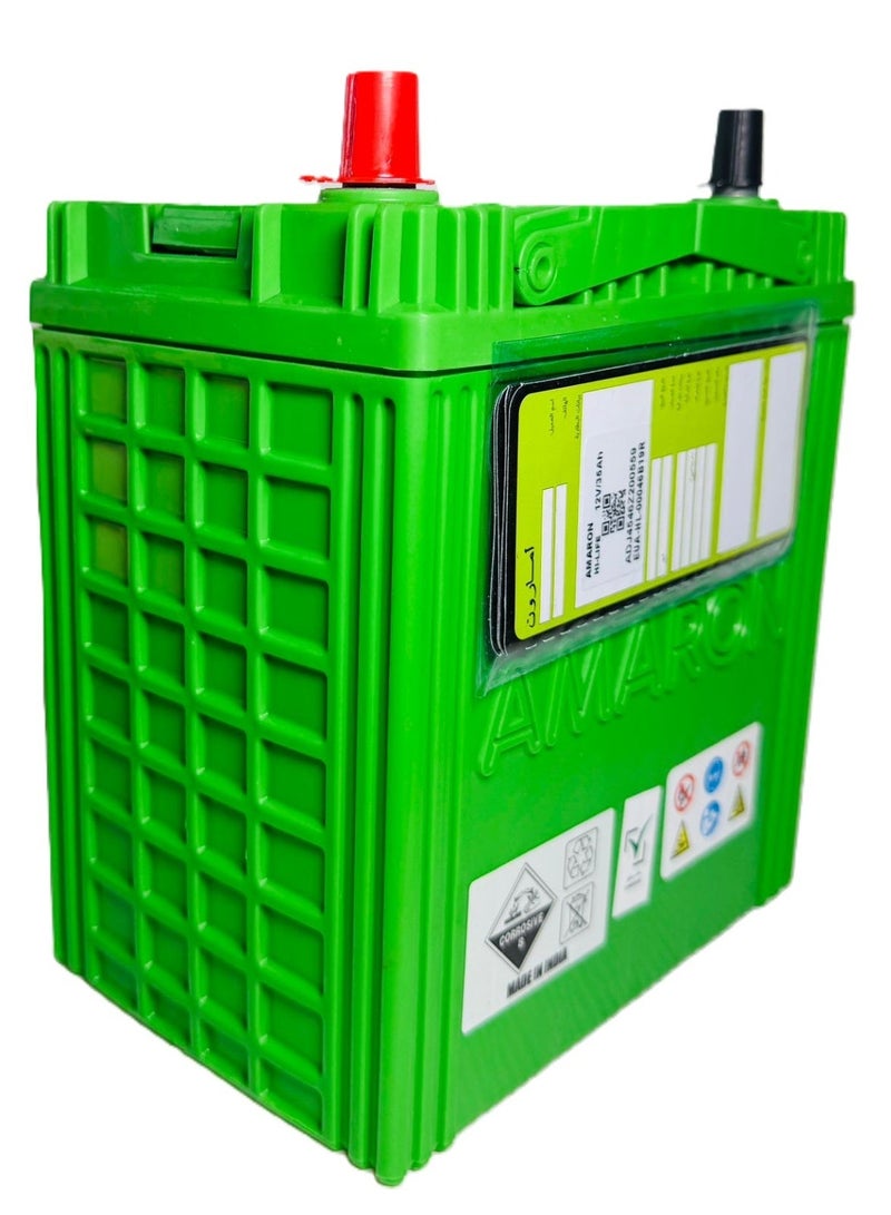 Amaron Car Battery 12V 35AH 46B19R R-Layout Terminal( Toyota Rush / Suzuki Jimny ) - Image 2