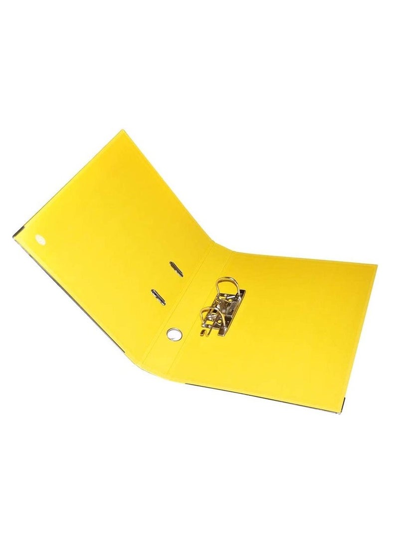 FIS PACK OF 10 PP LEVER ARCH FILE, 4CM, F/S SIZE, YELLOW, PP ORIGIN GERMANY - FSBF4PYLFN10 - Image 3