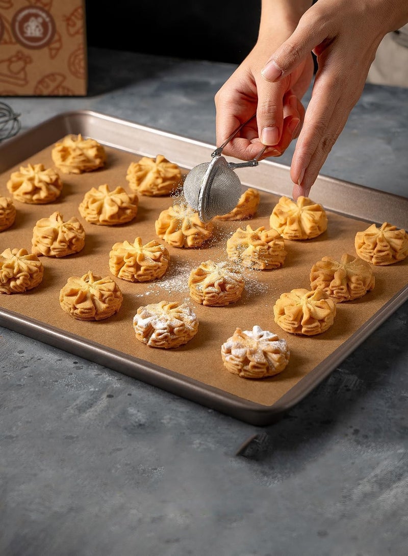 Beauenty 50Pcs Parchment Paper Sheets – Non-Stick, Precut, Brown Baking Paper 30x40CM for Oven, Air Fryer, Grilling, Steaming, Bread, Cupcakes & Cookies - Image 2