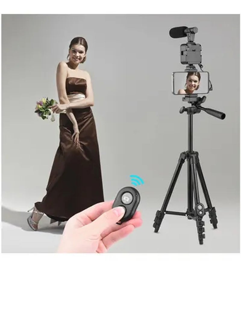 جينيكست Phone Vlog Video Kit with stand black - Image 4