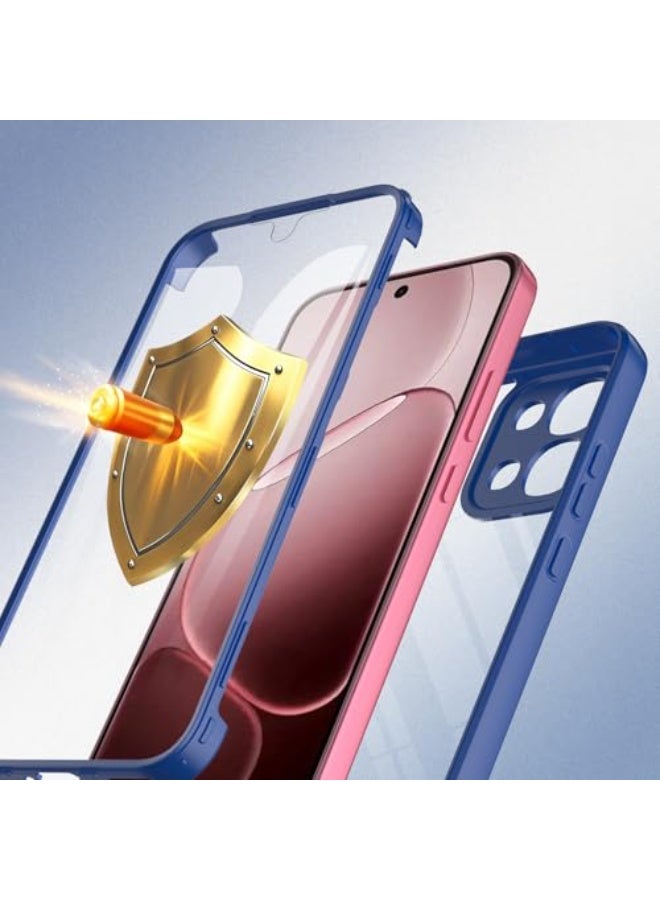 عام غطاء متوافق مع أوبو إيه 6 برو 5G، حماية كاملة للجسم 360 درجة، غطاء هاتف شفاف من TPU بدرجة عسكرية مضاد للصدمات مع حامي شاشة. - Image 3